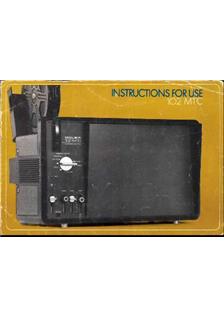 Bolex 102 MTC Instant manual. Camera Instructions.